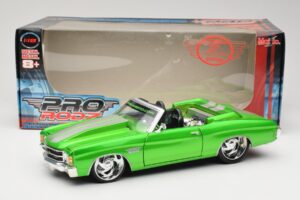 Chevrolet Chevelle SS Kabrioletas Žalias Maisto 1:18 31099 Metalas - nuotrauka 8 iš 8