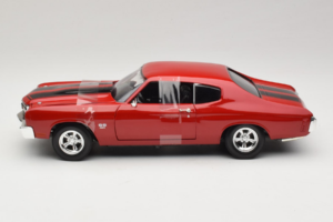 Chevrolet Chevelle SS Fast & Furious Raudonas Johnny Lightning 1:18 39578 Metalas - nuotrauka 3 iš 6