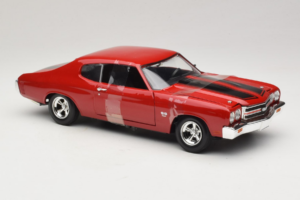 Chevrolet Chevelle SS Fast & Furious Raudonas Johnny Lightning 1:18 39578 Metalas - nuotrauka 4 iš 6