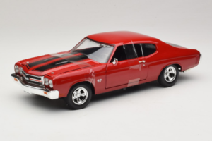Chevrolet Chevelle SS Fast & Furious Raudonas Johnny Lightning 1:18 39578 Metalas