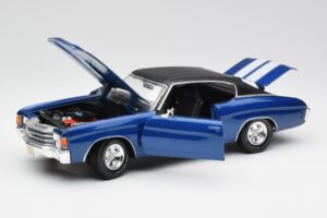 Chevrolet Chevelle SS 454 Mėlynas Maisto 1:18 531886 Metalas - nuotrauka 2 iš 8