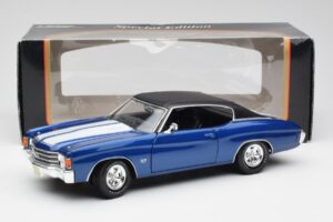 Chevrolet Chevelle SS 454 Mėlynas Maisto 1:18 531886 Metalas - nuotrauka 8 iš 8