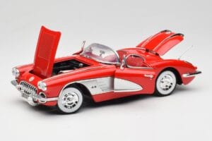Chevrolet Corvette C1 Raudonas Motormax 1:18 73100TC Metalas - nuotrauka 2 iš 8
