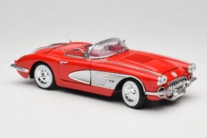 Chevrolet Corvette C1 Raudonas Motormax 1:18 73100TC Metalas - nuotrauka 6 iš 8