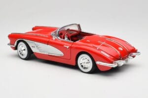 Chevrolet Corvette C1 Raudonas Motormax 1:18 73100TC Metalas - nuotrauka 7 iš 8