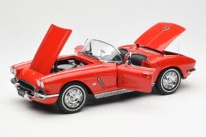 Chevrolet Corvette C1 Kabrioletas Roman Raudonas AUTOart 1:18 71102 Metalas - nuotrauka 2 iš 8