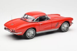 Chevrolet Corvette C1 Kabrioletas Roman Raudonas AUTOart 1:18 71102 Metalas - nuotrauka 3 iš 8