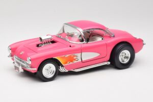 Chevrolet Corvette C1 Gasser Rožinis Road Legends 1:18 92019-R1 Metalas