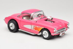 Chevrolet Corvette C1 Gasser Rožinis Road Legends 1:18 92019-R1 Metalas - nuotrauka 6 iš 8