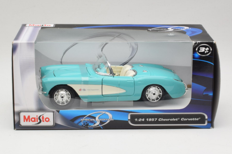 Chevrolet Corvette C1 Mėtos Žalias Maisto 1:24 Chevrolet Corvette C1 Mėtos Žalias Maisto 1:24 31275 Metalas