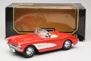 Chevrolet Corvette C1 Roadster Raudonas Bburago 1:18 3024 Metalas - nuotrauka 8 iš 8