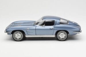 Chevrolet Corvette C2 Mėlynai Pilkas Metalinis AUTOart 1:18 71182 Metalas - nuotrauka 4 iš 8
