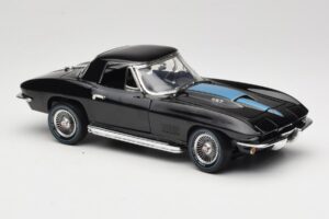 Chevrolet Corvette C2 Juodas American Muscle 1:18 AMM1099/06 Metalas - nuotrauka 6 iš 8