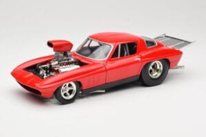 Chevrolet Corvette C3 Dragster Raudonas Hot Wheels 1:18 29226 Metalas