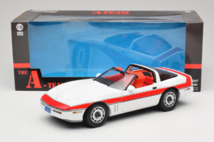 Chevrolet Corvette C4 A-Team Baltas GreenLight 1:18 13532 Metalas - nuotrauka 8 iš 8