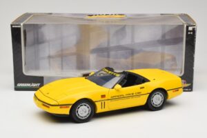 Chevrolet Corvette C4 Indianapolis 500 Pace Car Geltonas Greenlight 1:18 11801-06 Metalas - nuotrauka 8 iš 8