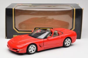 Chevrolet Corvette C5 Kabrioletas Raudonas Bburago 1:18 3076 Metalas - nuotrauka 8 iš 8