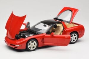 Chevrolet Corvette C5 Targa Raudonas UT Models 1:18 21001 Metalas - nuotrauka 2 iš 8