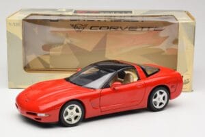Chevrolet Corvette C5 Targa Raudonas UT Models 1:18 21001 Metalas - nuotrauka 8 iš 8