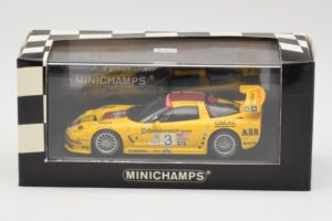 Chevrolet Corvette C5-R #3 R. Fellows / J. O'Connell / O. Gavin ALMS Petit Le Mans 2002 Minichamps 1:43 400021493 Metalas - nuotrauka 4 iš 4