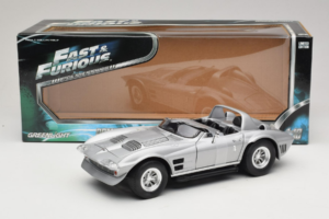 Chevrolet Corvette Grand Sport Sidabrinis Fast & Furious Greenlight 1:18 12842 Metalas - nuotrauka 6 iš 6