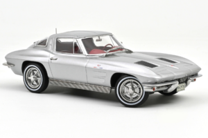 Chevrolet Corvette C2 Sting Ray Sebring Silver Norev 1:18 189052 Metalas