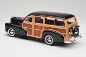 Chevrolet Fleetmaster Woody Juodas & Wood Panels Maisto 1:18 43697545B Metalas - nuotrauka 7 iš 8