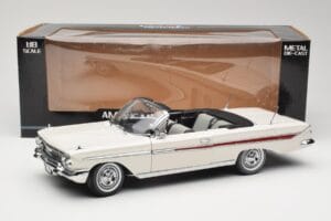 Chevrolet Impala Kabrioletas Baltas Sun Star 1:18 3405 Metalas - nuotrauka 8 iš 8