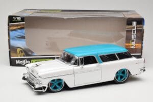 Chevrolet Nomad Baltas Maisto 1:18 32613 Metalas - nuotrauka 8 iš 8