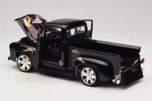 Chevrolet Old School Cody Project Truck & Chopper Set Joyride 1:18 33911 Metalas - nuotrauka 5 iš 8