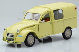 Citroen 2CV Furgonette AK350 Pastis Geltonas Norev 1:18 181488 Metalas