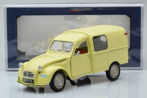 Citroen 2CV Furgonette AK350 Pastis Geltonas Norev 1:18 181488 Metalas - nuotrauka 8 iš 8