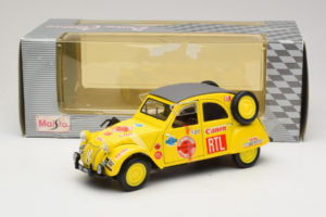 Citroen 2CV Rally Geltonas Maisto 1:18 56032 Metalas - nuotrauka 6 iš 6