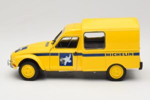 Citroen Acadiane Michelin Geltonas Solido 1:18 S1800406 Metalas - nuotrauka 3 iš 6