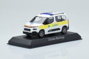 Citroen Berlingo Ambulance SAMU Baltas Geltonas Norev 1:43 155769 Metalas - nuotrauka 2 iš 4