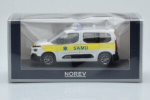 Citroen Berlingo Ambulance SAMU Baltas Geltonas Norev 1:43 155769 Metalas - nuotrauka 4 iš 4
