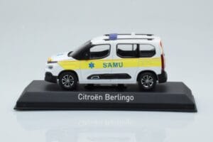 Citroen Berlingo Ambulance SAMU Baltas Geltonas Norev 1:43 155769 Metalas