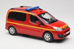Citroen Berlingo II Pompiers Raudonas Norev 1:18 181641 Metalas - nuotrauka 4 iš 6