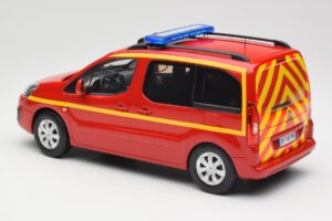 Citroen Berlingo II Pompiers Raudonas Norev 1:18 181641 Metalas - nuotrauka 5 iš 6