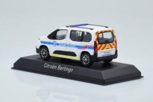 Citroen Berlingo Police Municipale v2 Baltas Mėlynas Norev 1:43 155768 Metalas - nuotrauka 3 iš 4