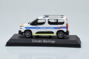 Citroen Berlingo Police Municipale v2 Baltas Mėlynas Norev 1:43 155768 Metalas
