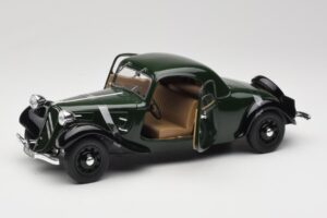 Citroen Traction Avant 11 Coupe Žalias Solido 1:18 8179 Metalas - nuotrauka 2 iš 8