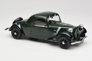 Citroen Traction Avant 11 Coupe Žalias Solido 1:18 8179 Metalas - nuotrauka 6 iš 8