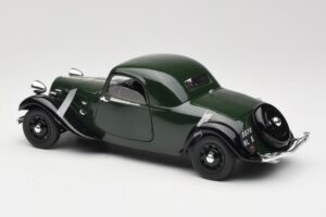 Citroen Traction Avant 11 Coupe Žalias Solido 1:18 8179 Metalas - nuotrauka 7 iš 8