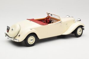 Citroen Traction Avant 11B Kabrioletas Kreminis Norev 1:18 181440 Metalas - nuotrauka 2 iš 6