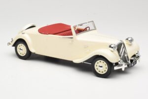 Citroen Traction Avant 11B Kabrioletas Kreminis Norev 1:18 181440 Metalas - nuotrauka 4 iš 6