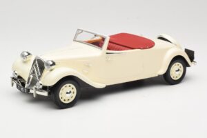 Citroen Traction Avant 11B Kabrioletas Kreminis Norev 1:18 181440 Metalas
