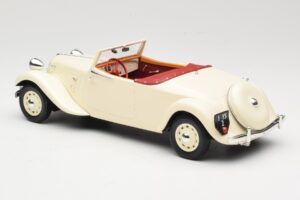 Citroen Traction Avant 11B Kabrioletas Kreminis Norev 1:18 181440 Metalas - nuotrauka 5 iš 6