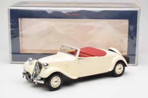 Citroen Traction Avant 11B Kabrioletas Kreminis Norev 1:18 181440 Metalas - nuotrauka 6 iš 6