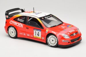 Citroen Xsara T4 WRC #14 P. Bugalski / J-P. Chiaroni WRC 2001 Solido 1:18 9021 Metalas - nuotrauka 6 iš 8